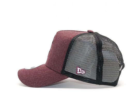 Dětská Kšiltovka New Era Seas Heather Aframe Trucker Boston Red Sox 9FORTY Youth Heather Maroon/Whit