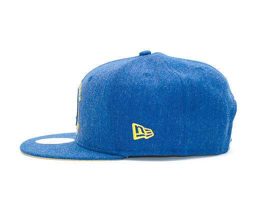 Kšiltovka New Era Team Heather Golden State Warriors 9FIFTY Heather Light Royal/Yellow Snapback