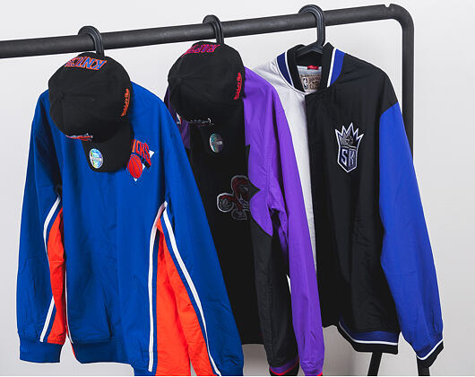 Bunda Mitchell & Ness Authentic Warm Up Toronto Raptors Black/Purple