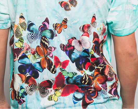 Triko HUF Butterfly Effect Tie Dye Blue