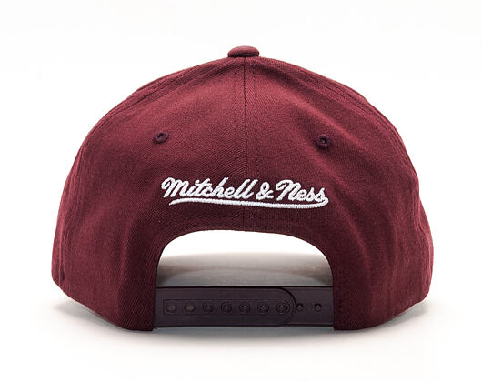 Kšiltovka Mitchell & Ness Pinscript High Crown 110 Maroon Snapback