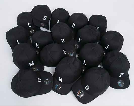 Kšiltovka State of WOW ALPHABET - Oskar Baseball Cap Crown 2 Black/White Strapback