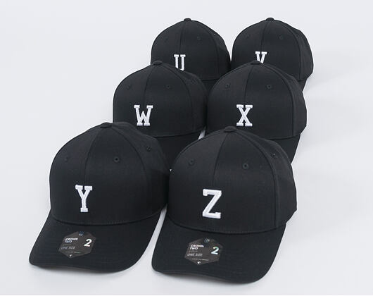 Kšiltovka State of WOW ALPHABET - Yankee Baseball Cap Crown 2 Black/White Strapback