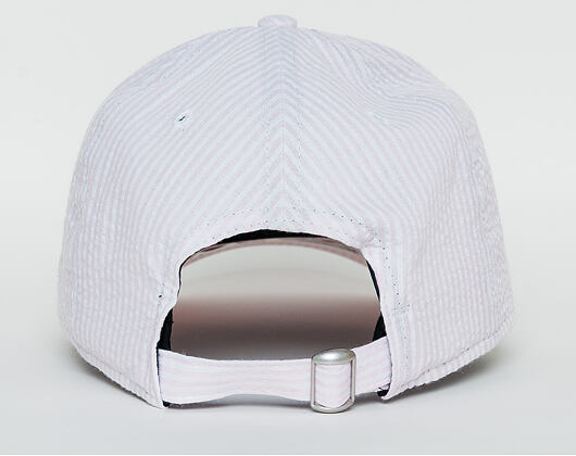 Kšiltovka New Era Seersucker New York Yankees 9FORTY Strapback Pink / Optic White