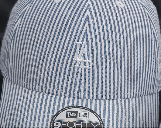 Kšiltovka New Era  Seersucker Los Angeles Dodgers 9FORTY Strapback Navy / Optic White