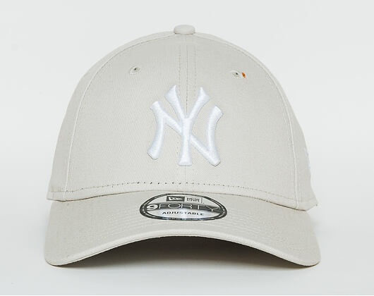 Kšiltovka New Era  League Essential New York Yankees 9FORTY Strapback Stone / Optic White