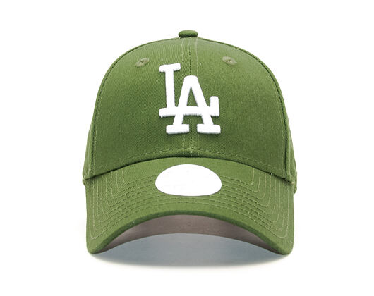 Dámská Kšiltovka New Era  Wmns League Essential Los Angeles Dodgers  9FORTY  Rifle Green / Optic Whi
