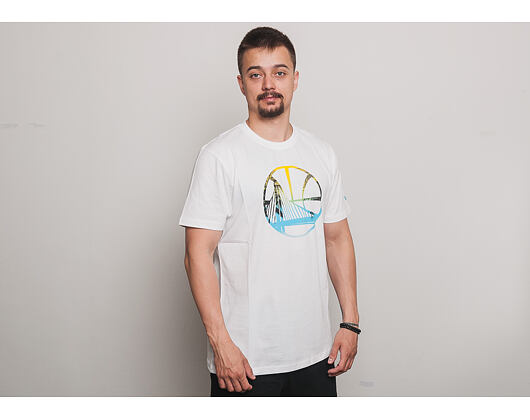 Triko New Era Coastal Heat Infill Tee Golden State Warriors White