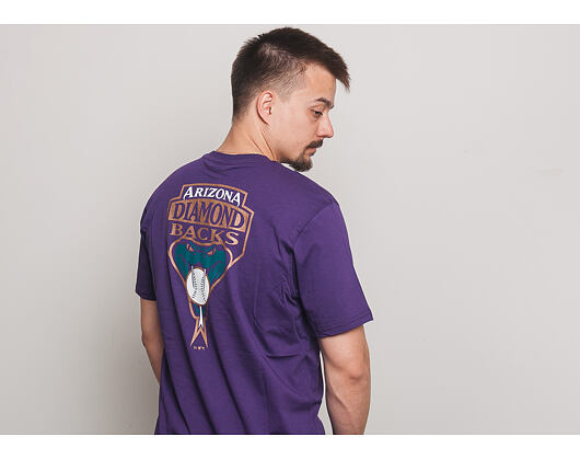 Triko New Era Coast 2 Coast Chest Tee Arizona Diamondbacks Purple