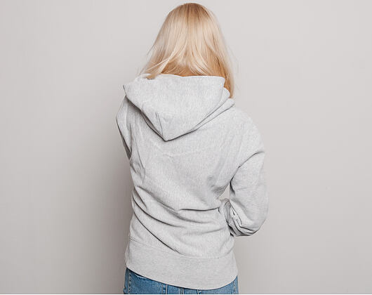 Dámská Mikina S Kapucí Champion Classic Logo Embroidered Grey