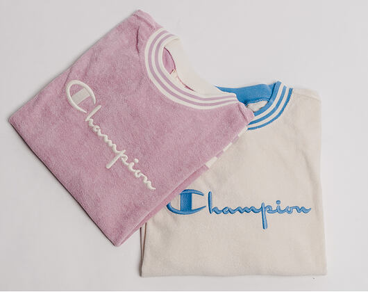 Dámská Mikina Champion Frote Classic Logo Embroidered Creme