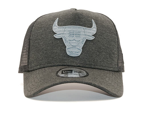 Kšiltovka New Era Trucker Concrete Jersey Chicago Bulls 9FORTY Black/Grey Heather Snapback