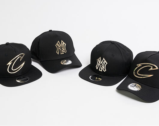 Kšiltovka New Era A Frame Metal Badge Cleveland Cavaliers 9FORTY Black/Gold Snapback