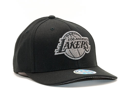 Kšiltovka Mitchell & Ness Melange Logo Los Angeles Lakers Black Snapback