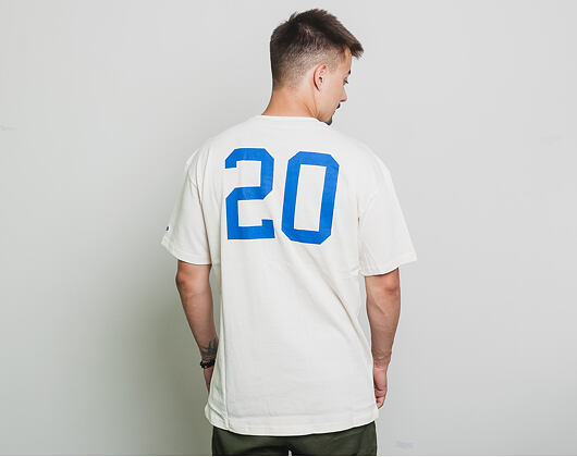 Triko New Era Branded XL Number Tee Off White