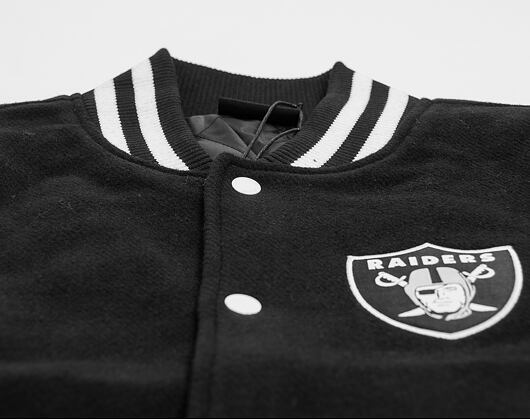Bunda New Era Team Apparel Varsity Jacket Oakland Raiders Black