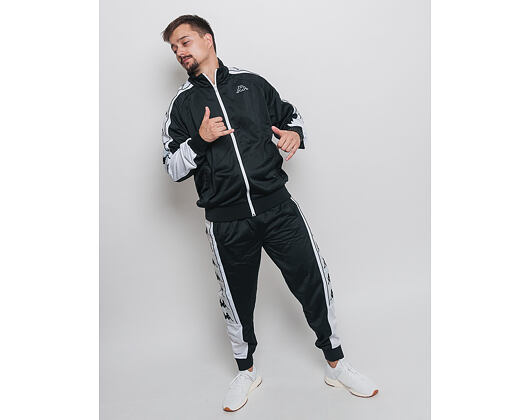 Mikina Kappa Banda 10 Ahran Black/White