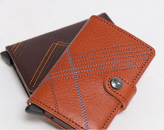Peněženka Secrid Miniwallet Stitch Linea Caramello