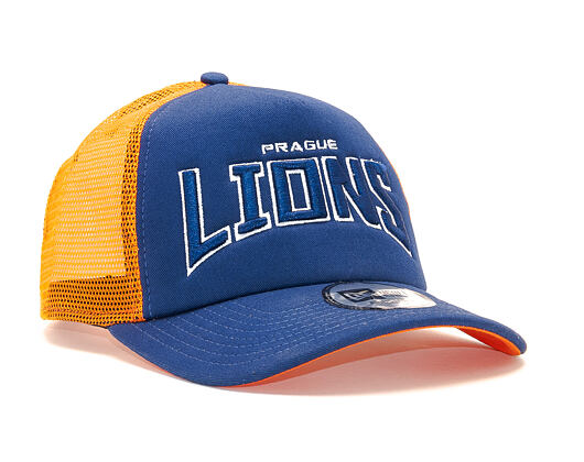 Kšiltovka Prague Lions A Frame Essential Trucker Navy/Orange Snapback