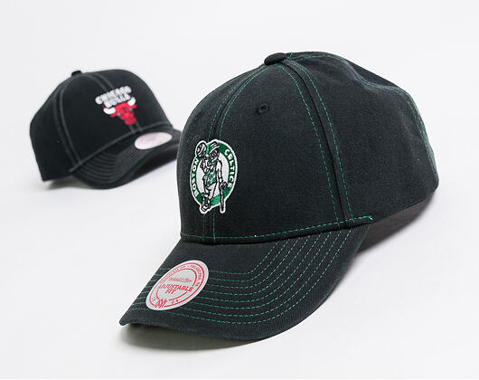 Kšiltovka Mitchell & Ness Boston Celtics Contrast Cotton Black/Green Snapback