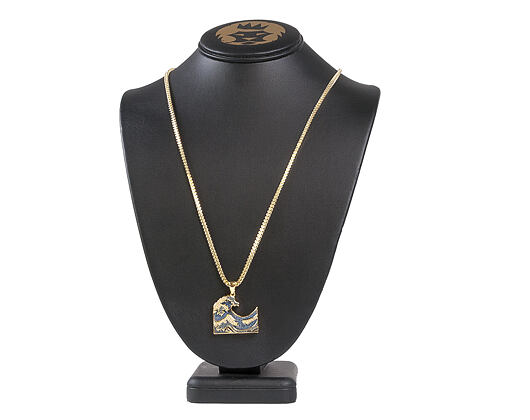 Pozlacený Řetízek King Ice The Great Wave Necklace