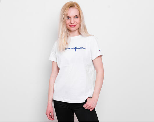 Dámské Triko Champion Crewneck T-Shirt White 110992 WW001