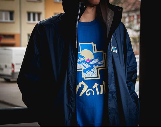 Triko Pink Dolphin Promo Tsunami Tee Blue