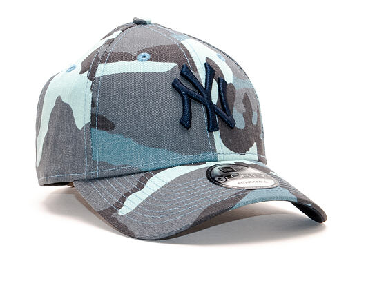 Kšiltovka New Era 9FORTY New York Yankees Camo Essential Light Navy Camo Strapback