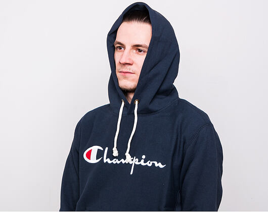 Mikina Champion Hooded Sweatshirt Brushed Fleece Navy 215210 (215159) NNY BS501