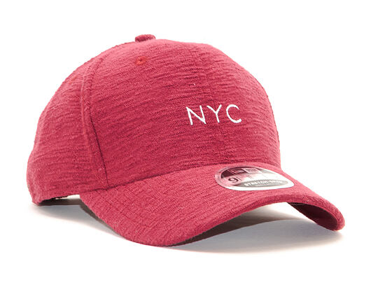 Kšiltovka New Era 9FIFTY NYC Stretch Snap Slub Cardinal/White