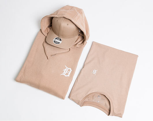 Triko New Era Detroit Tigers Pastel Mini Logo Tee Camel