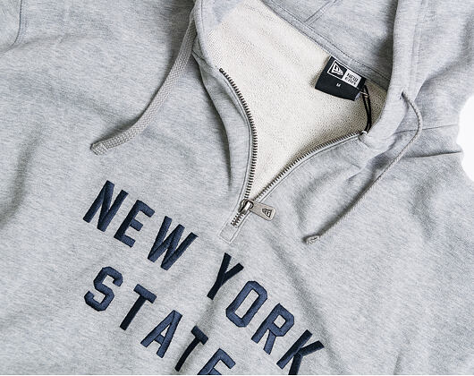 Mikina New Era New York State Hoody Light Grey Heather