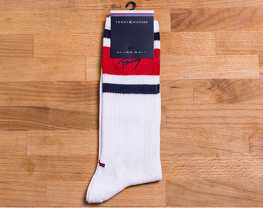 Ponožky Tommy Hilfiger Tommy Jeans Uni Nerd 1 Pair White 391001001 300