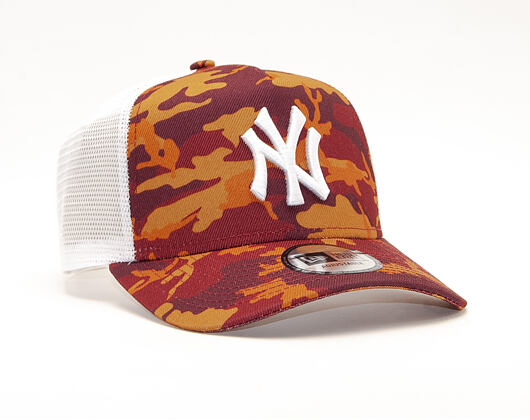 Kšiltovka New Era 9FORTY A-Frame Trucker New York Yankees Brown Camo