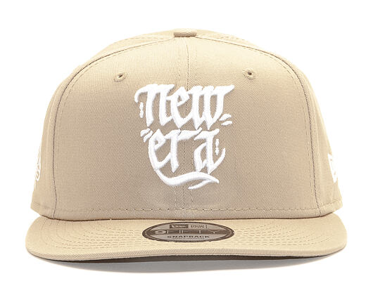 Kšiltovka New Era 9FIFTY Script Camel/White