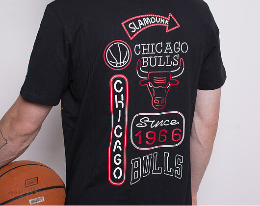 Triko New Era Chicago Bulls Neon Lights Black