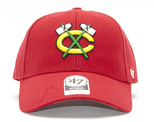 Kšiltovka 47 Brand Chicago Blackhawks MVP Red Strapback