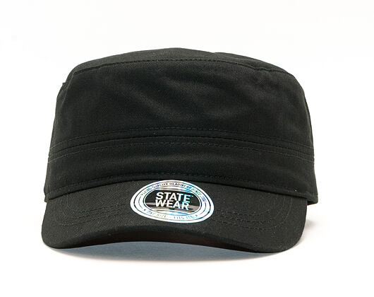 Kšiltovka STATEWEAR Cadet Cap Black Strapback