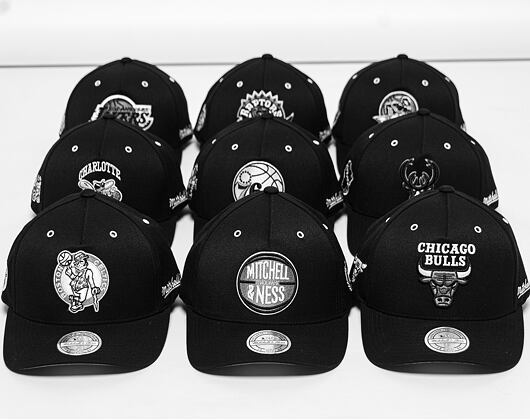 Kšiltovka Mitchell & Ness INTL441 Black/Grey/White Snapback