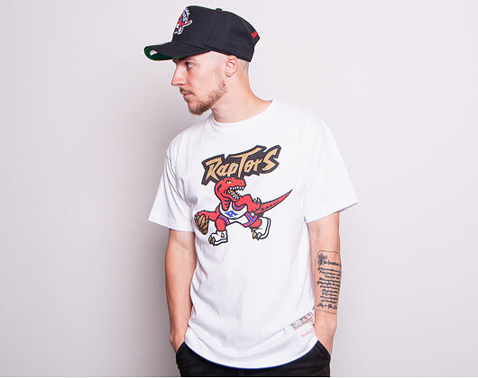 Triko Mitchell & Ness Toronto Raptors Gold Dribble White