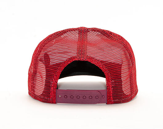 Dětská Kšiltovka New Era 9FORTY Trucker Script Toddler Optic White / Red Snapback