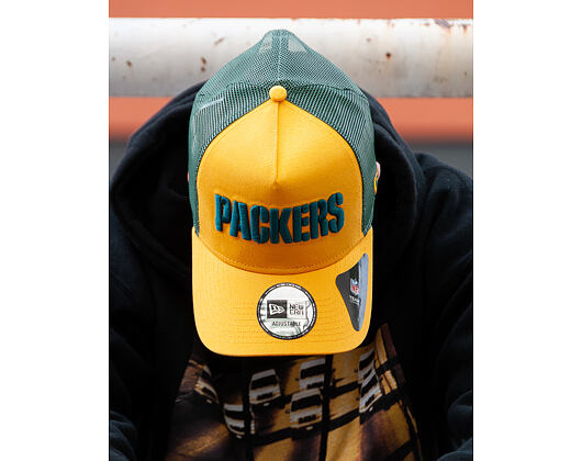Kšiltovka New Era 9FORTY Trucker Reverse Team Green Bay Packers Team Color Snapback