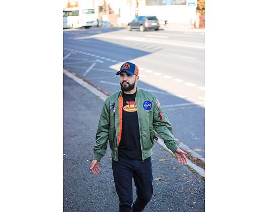 Kšiltovka New Era 9FORTY Trucker Rockbay Navy / Rust Snapback