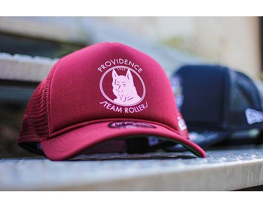 Kšiltovka New Era 9FORTY Trucker Historic Providence Steam Rollers Cardinal Snapback
