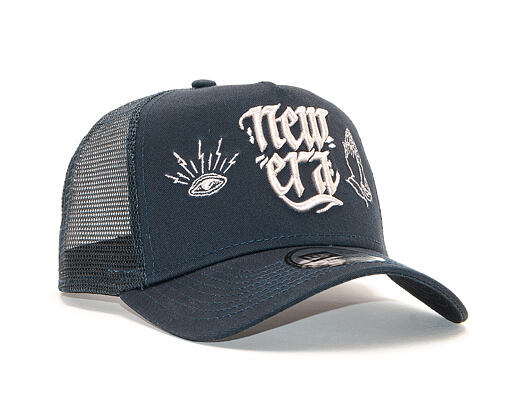 Kšiltovka New Era 9FORTY Trucker Script Pack Navy / Stone Snapback