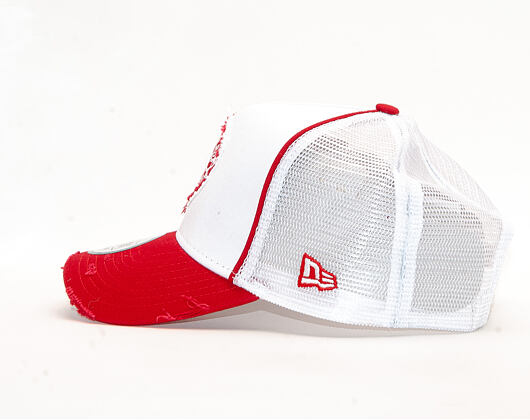 Kšiltovka New Era 9FORTY Trucker World Series Patch Boston Red Sox Optic White / Scarlet Snapback