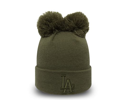 Kulich New Era Los Angeles Dodgers Double Pom Cuff Knit New Olive