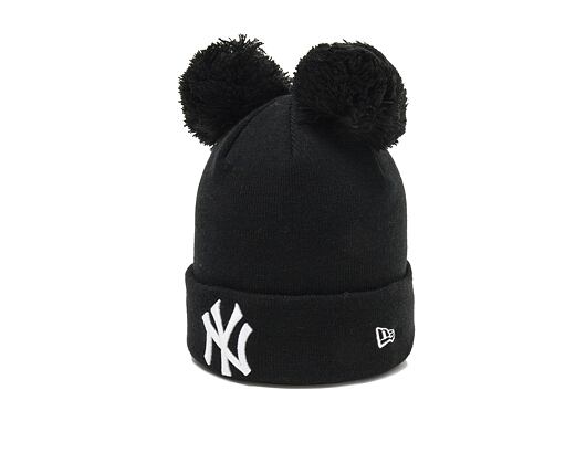 Dětský Kulich New Era New York Yankees Double Bobble Knit Black/White Youth