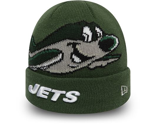 Dětský Kulich New Era New York Jets Infant Mascot Cuff Knit Cilantro Green