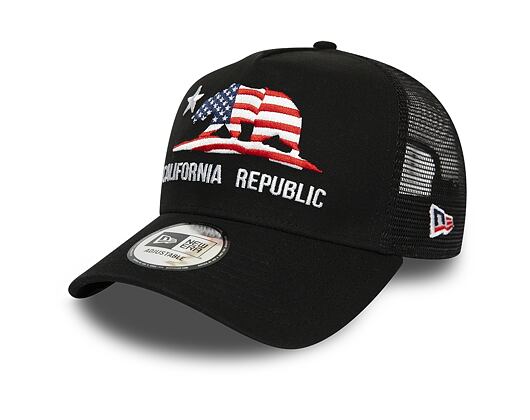 Kšiltovka New Era 9FORTY A-Frame Trucker Canvas Cali Black